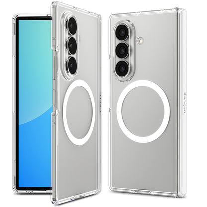 Калъф MagSafe за Samsung Galaxy Z Fold8 Ultra F976, Spigen, Ultra Hybrid Pro, Прозрачен бял ACS11506
