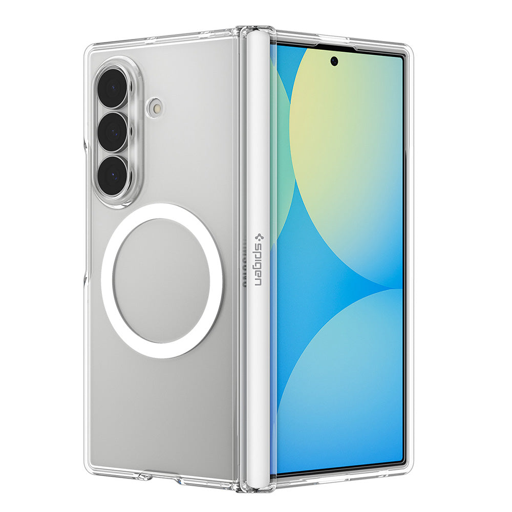 Калъф MagSafe за Samsung Galaxy Z Fold8 Ultra F976, Spigen, Ultra Hybrid Pro, Прозрачен бял ACS11506