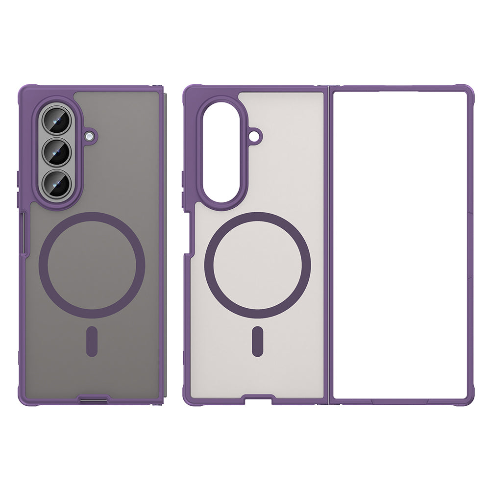 MagSafe Case for Samsung Galaxy Z Fold8 Ultra F976, Techsuit, HaloFrost II, Purple