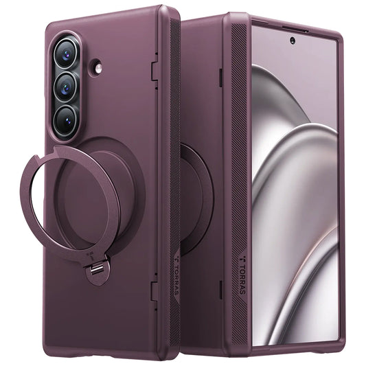 Калъф MagSafe за Samsung Galaxy Z Fold8 Ultra F976, Torras, Ostand Q3 Spin, Лилав