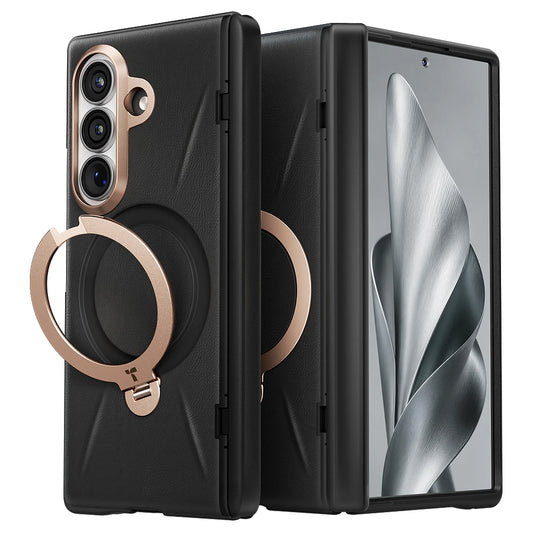 Калъф MagSafe за Samsung Galaxy Z Fold8 Ultra F976, Torras, QPRO Leather, Черен