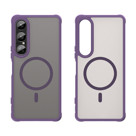 Калъф MagSafe за Sony Xperia 1 VII, Techsuit, HaloFrost II, Лилав