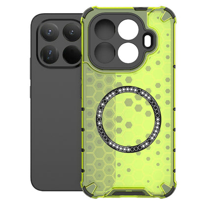 Калъф MagSafe за Xiaomi 15T Pro, Techsuit, HoneyComb Shield, Зелен
