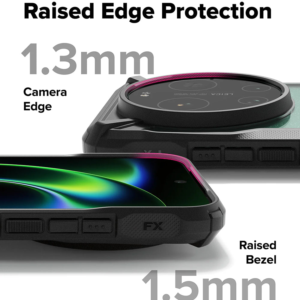 Калъф MagSafe за Xiaomi 17 Ultra, Ringke, Fusion X, Черен
