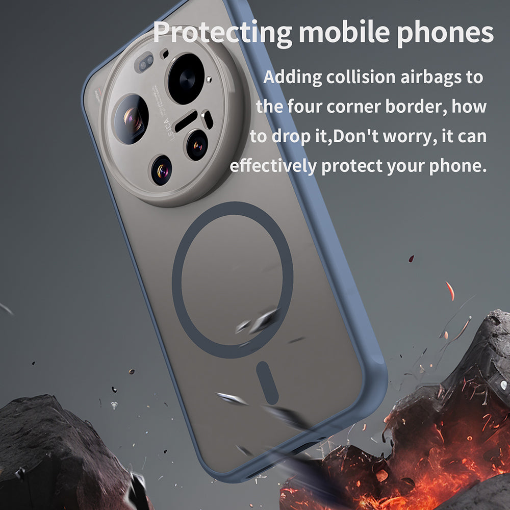 Калъф MagSafe за Xiaomi 17 Ultra, Techsuit, HaloFrost II, Тъмносин