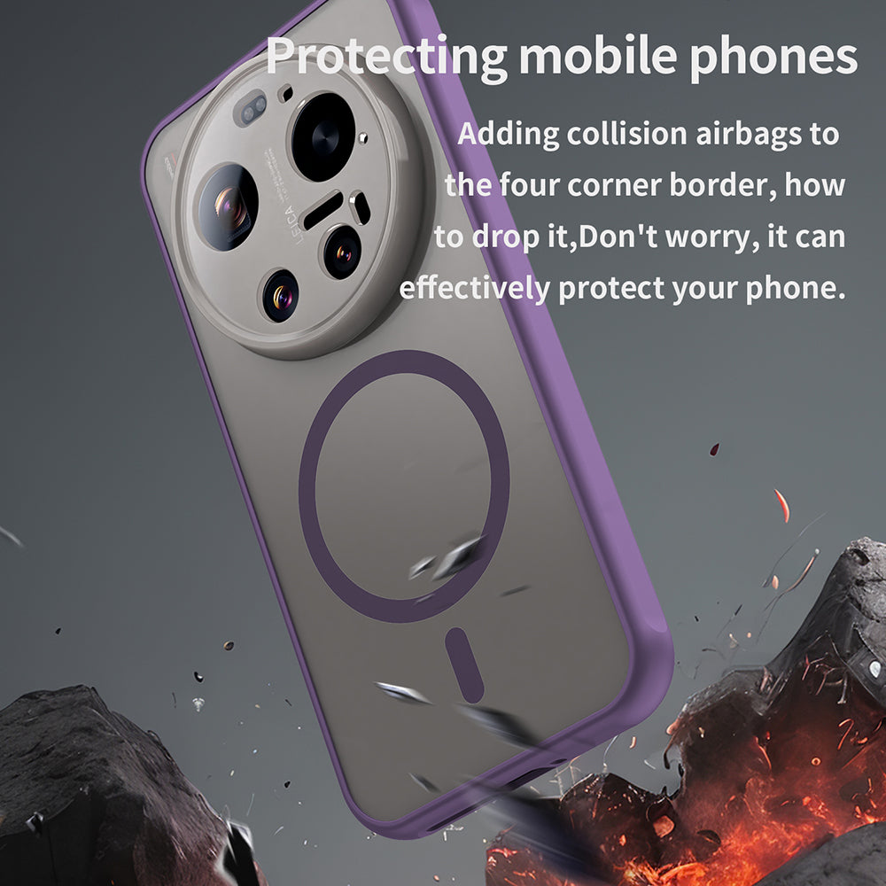 Калъф MagSafe за Xiaomi 17 Ultra, Techsuit, HaloFrost II, Лилав