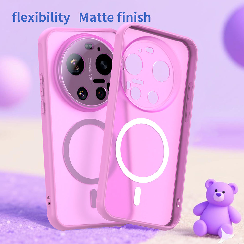 Калъф MagSafe за Xiaomi 17 Ultra, Techsuit, HaloFrost II, Розов