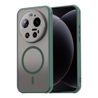 MagSafe Case for Xiaomi 17 Ultra, Techsuit, HaloFrost II, Green