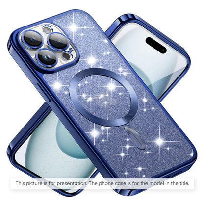 MagSafe Case for Xiaomi 17T Pro, Techsuit, Luxury Glitter, Dark Blue