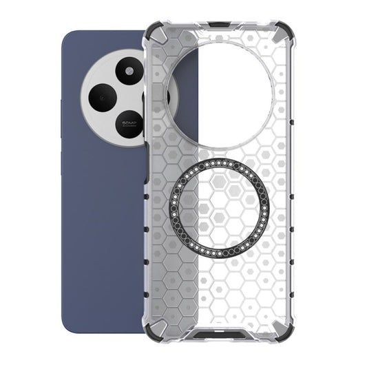 Калъф MagSafe за Xiaomi Poco C75 / Redmi 14C, Techsuit, HoneyComb Shield, Бял