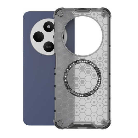 MagSafe калъф за Xiaomi Poco C75 / Redmi 14C, Techsuit, HoneyComb Shield, Черен