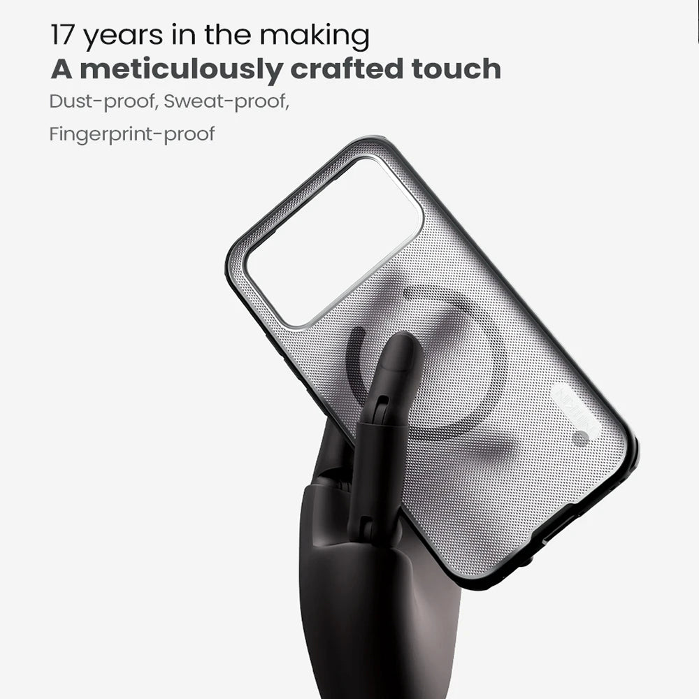 MagSafe Case for Xiaomi Poco F8 Ultra, Nillkin, Super Shield Pro, Transparent Black