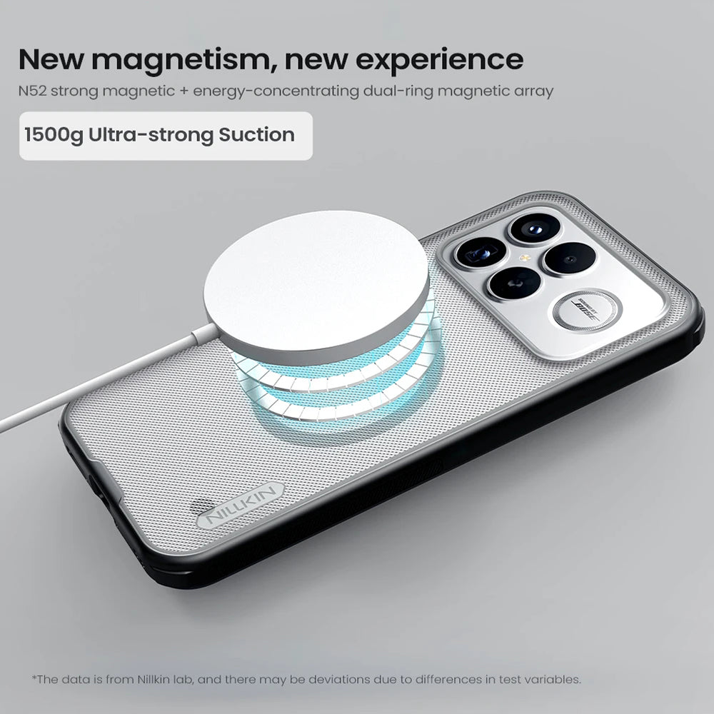 MagSafe Case for Xiaomi Poco F8 Ultra, Nillkin, Super Shield Pro, Transparent Black