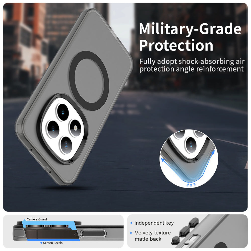 Калъф MagSafe за Xiaomi Poco M8 Pro / Redmi Note 15 Pro+ 5G, Techsuit, CandyCase, Черен