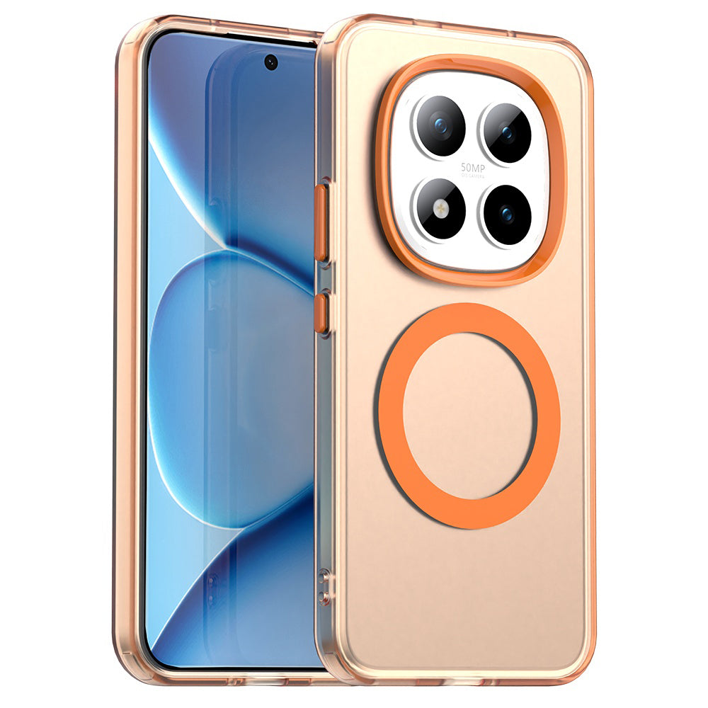 Калъф MagSafe за Xiaomi Poco M8 Pro / Redmi Note 15 Pro+ 5G, Techsuit, CandyCase, Оранжев