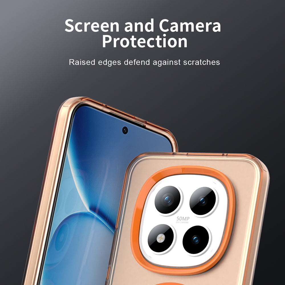 Калъф MagSafe за Xiaomi Poco M8 Pro / Redmi Note 15 Pro+ 5G, Techsuit, CandyCase, Оранжев