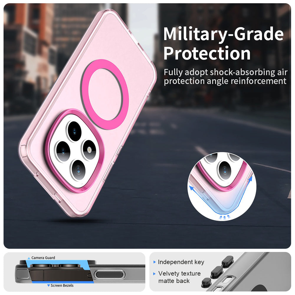 Калъф MagSafe за Xiaomi Poco M8 Pro / Redmi Note 15 Pro+ 5G, Techsuit, CandyCase, Розов