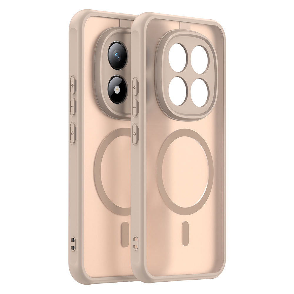 Калъф MagSafe за Xiaomi Poco M8 Pro / Redmi Note 15 Pro+ 5G, Techsuit, HaloFrost II, Златист