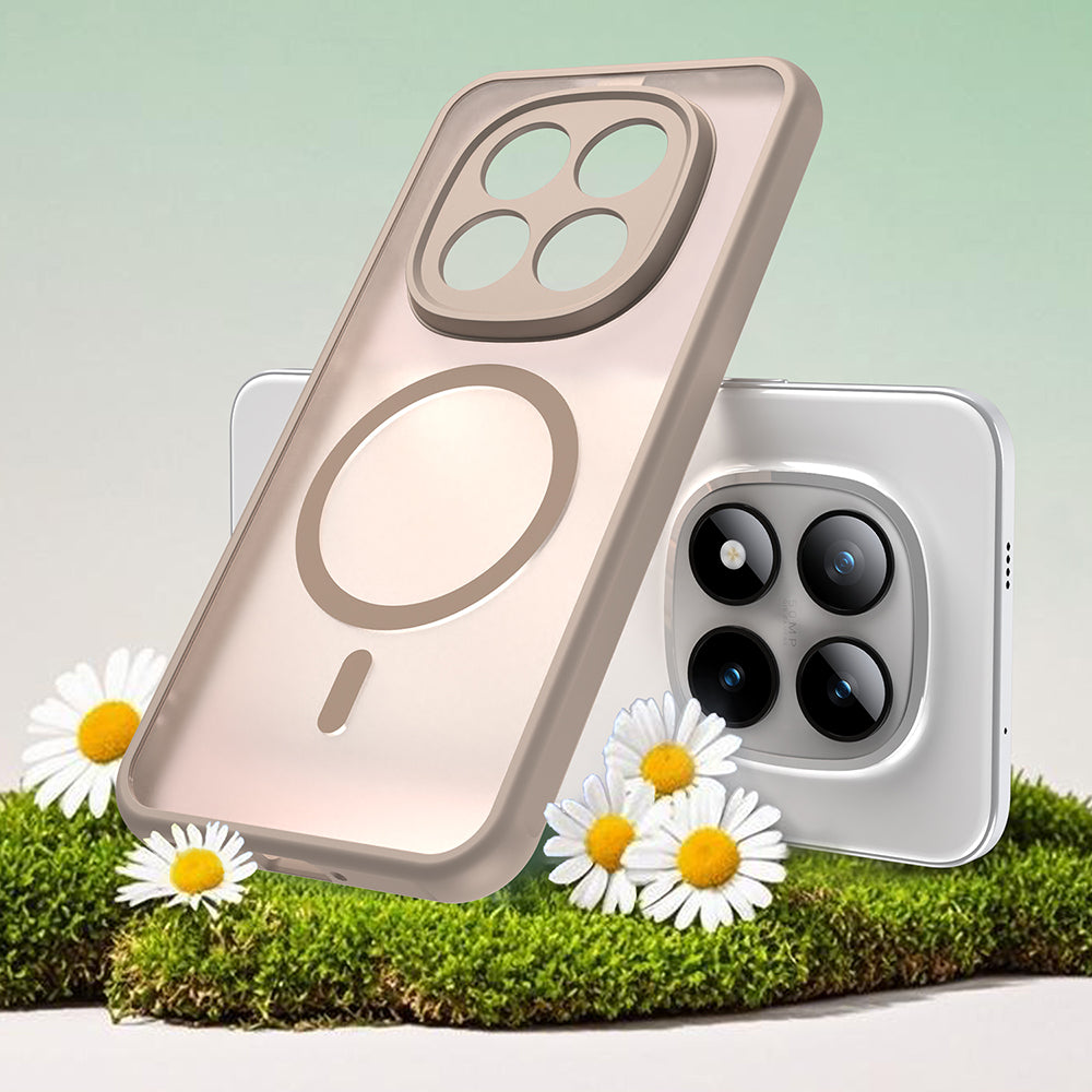 Калъф MagSafe за Xiaomi Poco M8 Pro / Redmi Note 15 Pro+ 5G, Techsuit, HaloFrost II, Златист