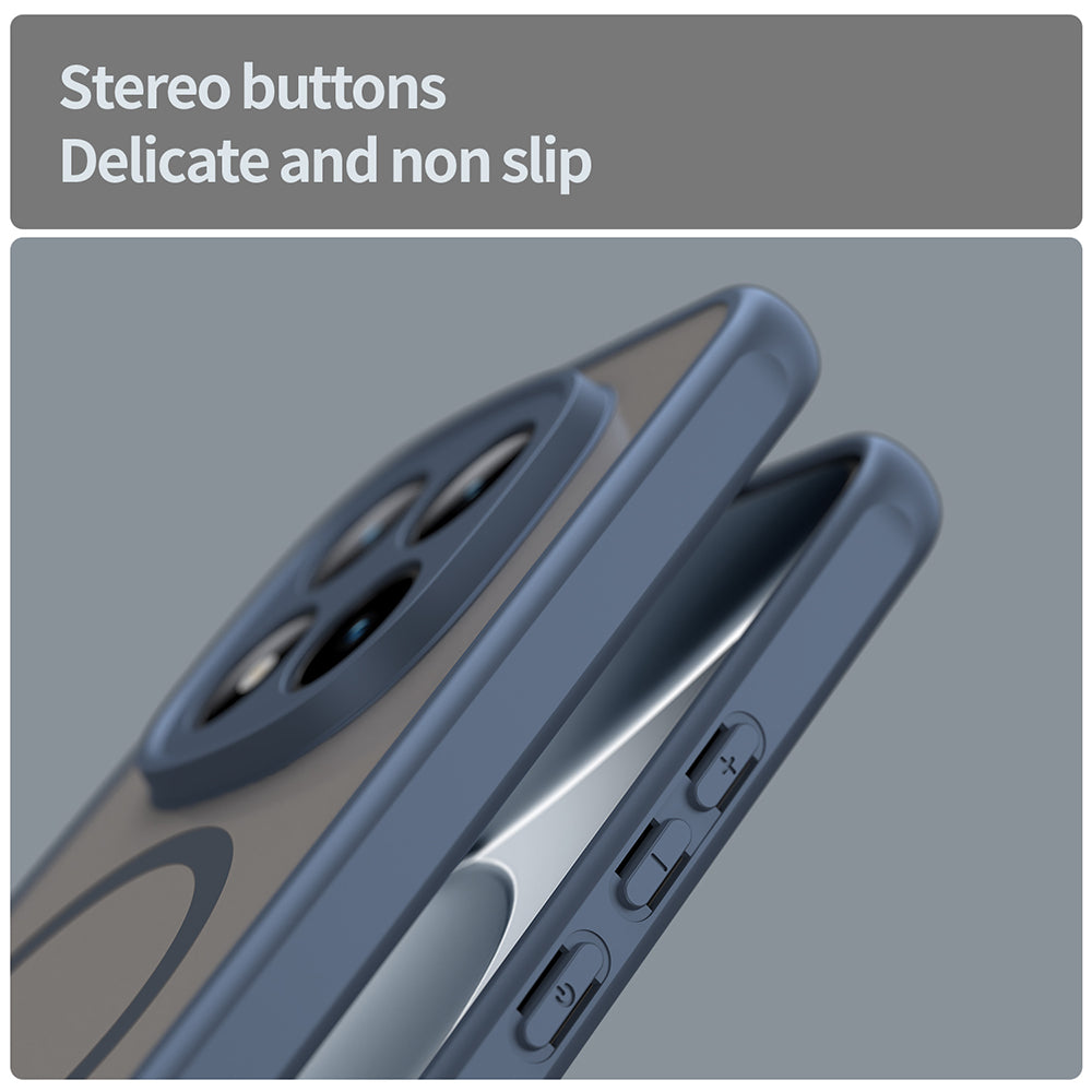 Калъф MagSafe за Xiaomi Poco M8 Pro / Redmi Note 15 Pro+ 5G, Techsuit, HaloFrost II, Тъмносин