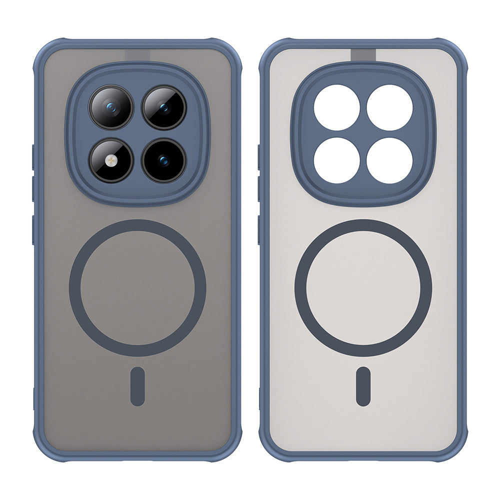 Калъф MagSafe за Xiaomi Poco M8 Pro / Redmi Note 15 Pro+ 5G, Techsuit, HaloFrost II, Тъмносин