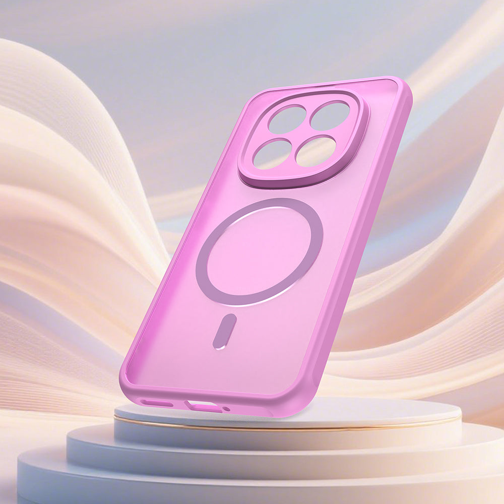 Калъф MagSafe за Xiaomi Poco M8 Pro / Redmi Note 15 Pro+ 5G, Techsuit, HaloFrost II, Розов