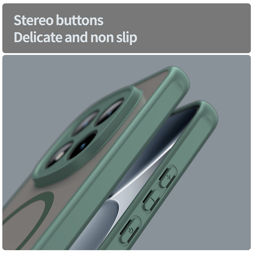 Калъф MagSafe за Xiaomi Poco M8 Pro / Redmi Note 15 Pro+ 5G, Techsuit, HaloFrost II, Зелен