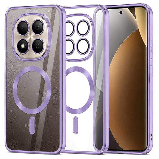 Калъф MagSafe за Xiaomi Poco M8 Pro / Redmi Note 15 Pro+ 5G, Techsuit, Luxury Crystal, Светло лилав