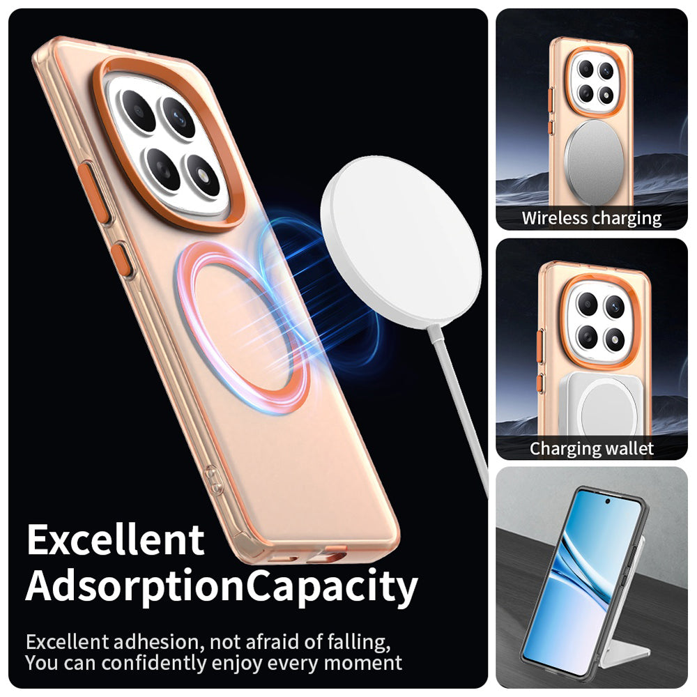 Калъф MagSafe за Xiaomi Poco M8 / Redmi Note 15 5G / Note 15 4G, Techsuit, CandyCase, Оранжев