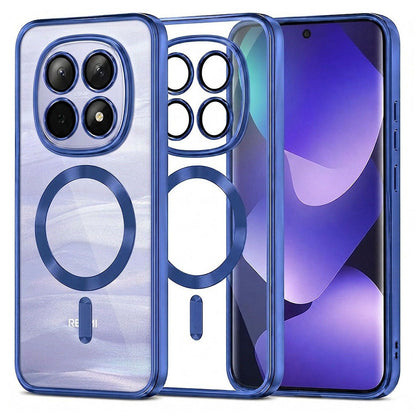 Калъф MagSafe за Xiaomi Poco M8 / Redmi Note 15 5G / Note 15 4G, Techsuit, Luxury Crystal, Тъмносин