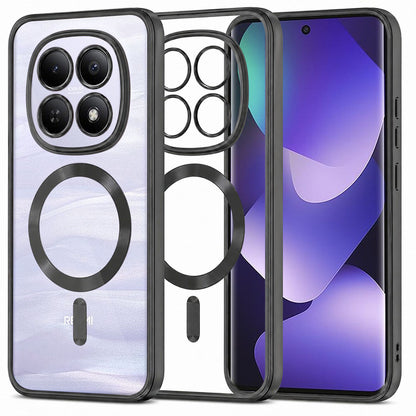 Калъф MagSafe за Xiaomi Poco M8 / Redmi Note 15 5G / Note 15 4G, Techsuit, Luxury Crystal, Черен