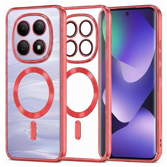 Калъф MagSafe за Xiaomi Poco M8 / Redmi Note 15 5G / Note 15 4G, Techsuit, Luxury Crystal, Червен