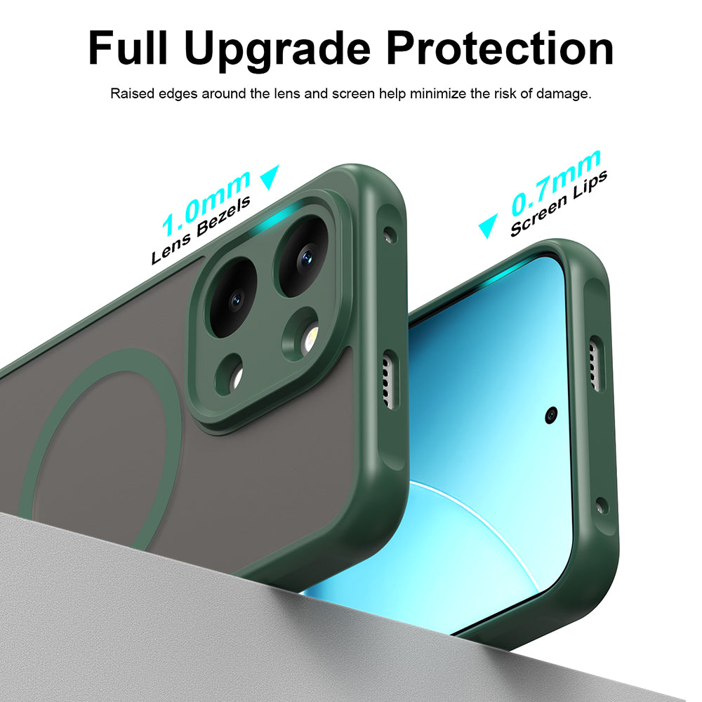 Калъф MagSafe за Xiaomi Poco X8 Pro Max, Techsuit, HaloFrost II, Зелен