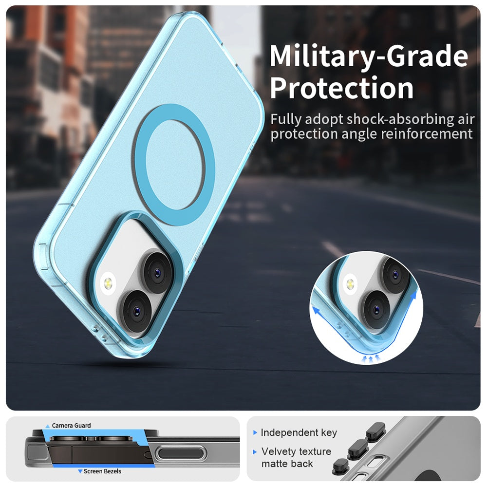 Калъф MagSafe за Xiaomi Poco X8 Pro, Techsuit, CandyCase, Син