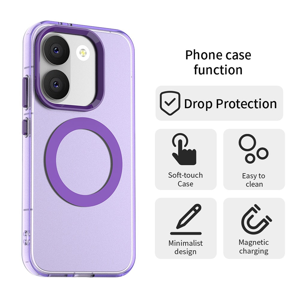 Калъф MagSafe за Xiaomi Poco X8 Pro, Techsuit, CandyCase, Лилав