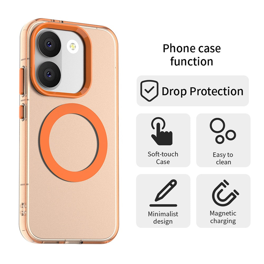 Калъф MagSafe за Xiaomi Poco X8 Pro, Techsuit, CandyCase, Оранжев