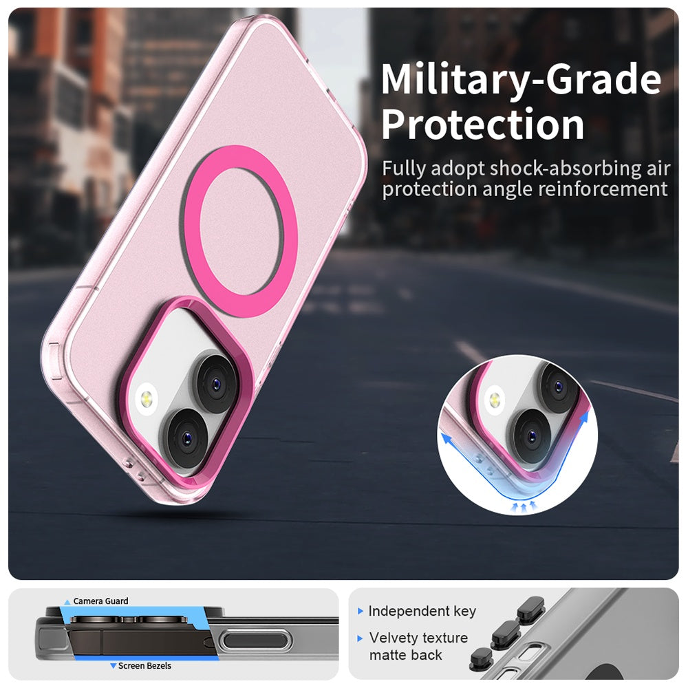 MagSafe калъф за Xiaomi Poco X8 Pro, Techsuit, CandyCase, Розов