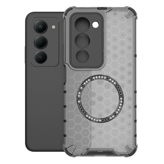 Калъф MagSafe за Xiaomi Redmi 15 5G / 15 4G, Techsuit, HoneyComb Shield, Черен