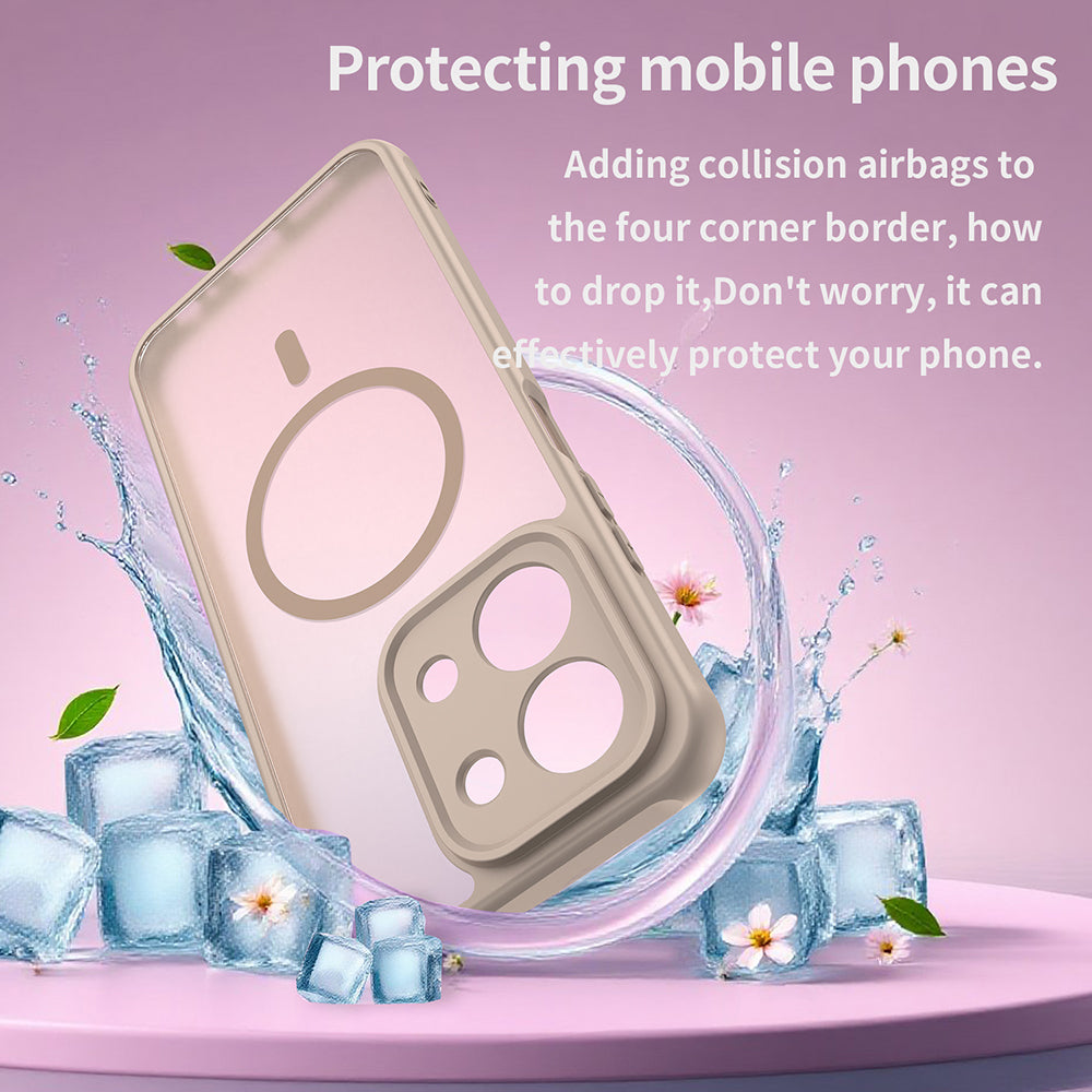 Калъф MagSafe за Xiaomi Redmi 15C 5G / 15C 4G, Techsuit, HaloFrost II, Златист