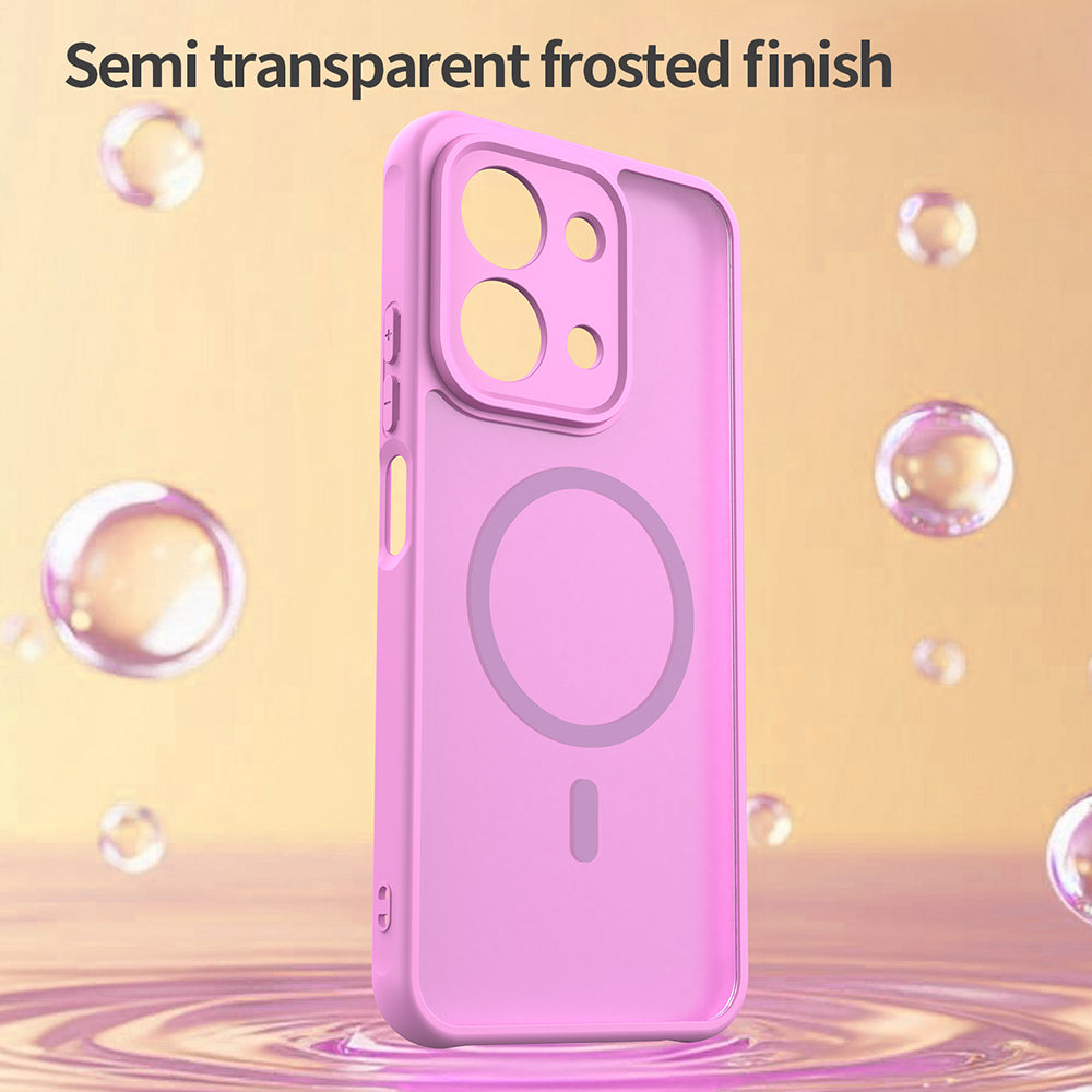 Калъф MagSafe за Xiaomi Redmi 15C 5G / 15C 4G, Techsuit, HaloFrost II, Розов