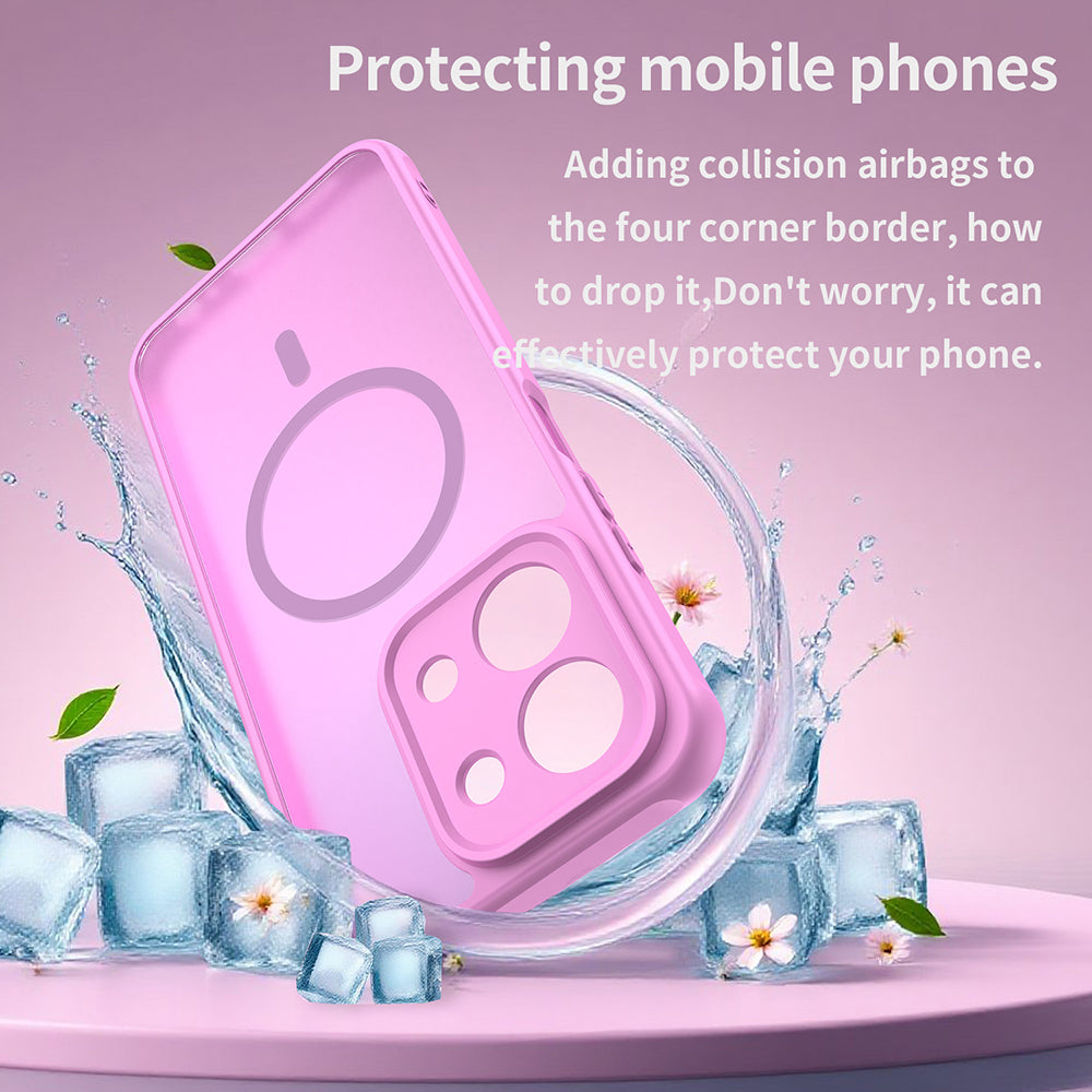 Калъф MagSafe за Xiaomi Redmi 15C 5G / 15C 4G, Techsuit, HaloFrost II, Розов