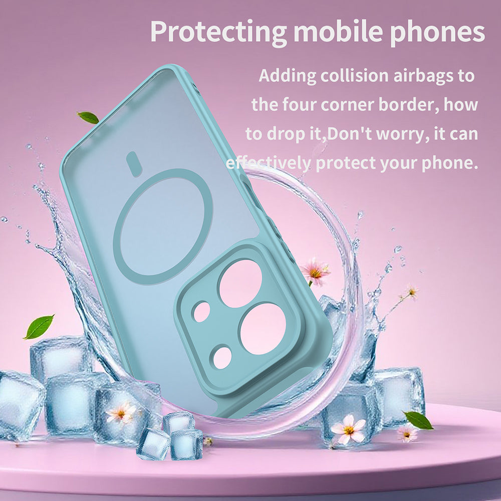 Калъф MagSafe за Xiaomi Redmi 15C 5G / 15C 4G, Techsuit, HaloFrost II, Светлозелен