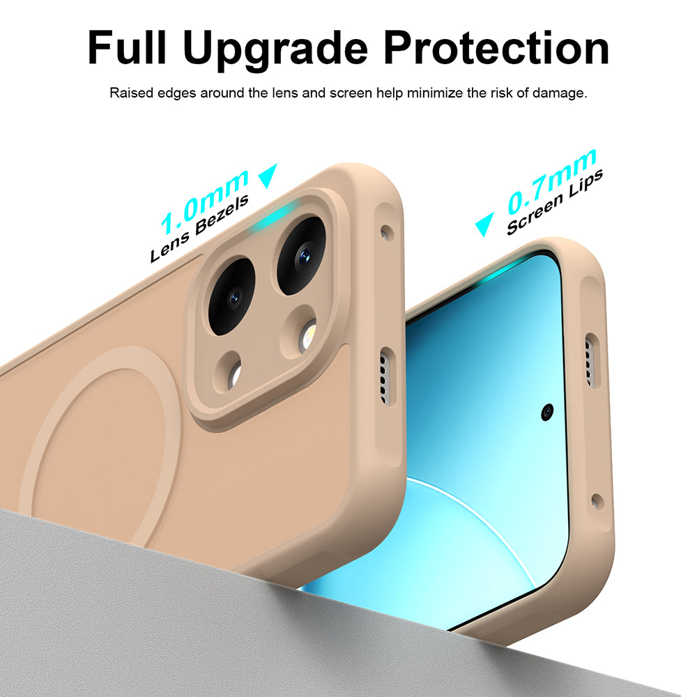 Калъф MagSafe за Xiaomi Redmi 17 5G / 17 4G, Techsuit, HaloFrost II, златисто