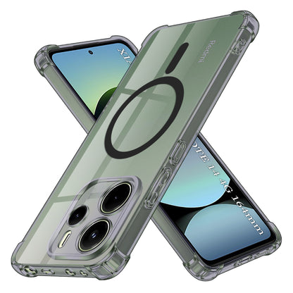 MagSafe Case for Xiaomi Redmi Note 14 4G (Regional), Techsuit, Shockproof Clear, Smoke