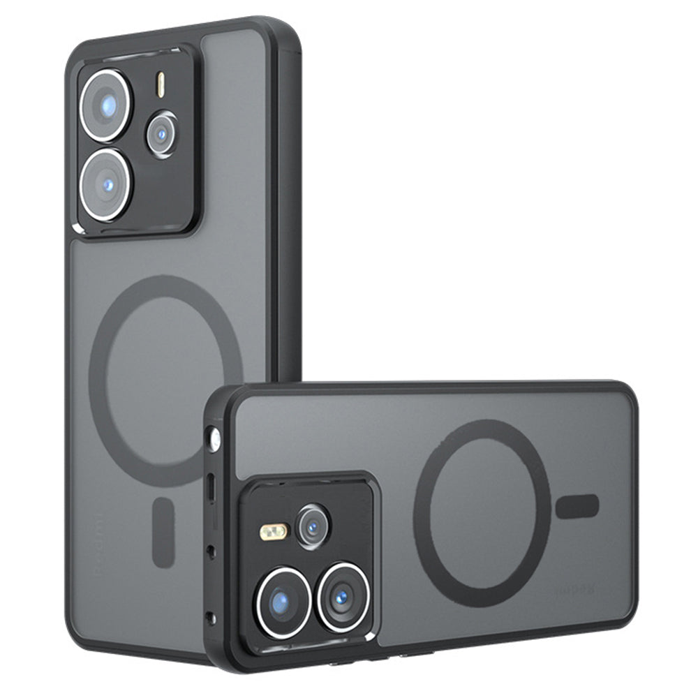 Калъф MagSafe за Xiaomi Redmi Note 14 4G (Стандарт), Techsuit, PureFrost, Черен