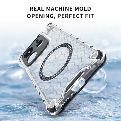 MagSafe калъф за Xiaomi Redmi Note 14 5G, Techsuit, HoneyComb Shield, бял