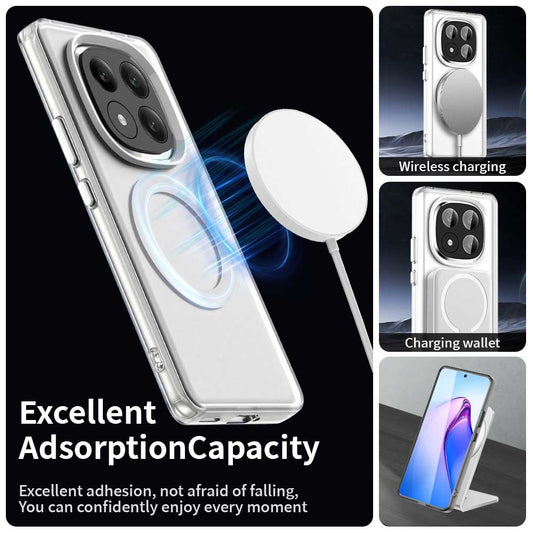 MagSafe калъф за Xiaomi Redmi Note 14 Pro+ 5G, Techsuit, CandyCase, бял