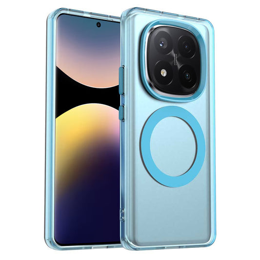 MagSafe калъф за Xiaomi Redmi Note 14 Pro+ 5G, Techsuit, CandyCase, Син