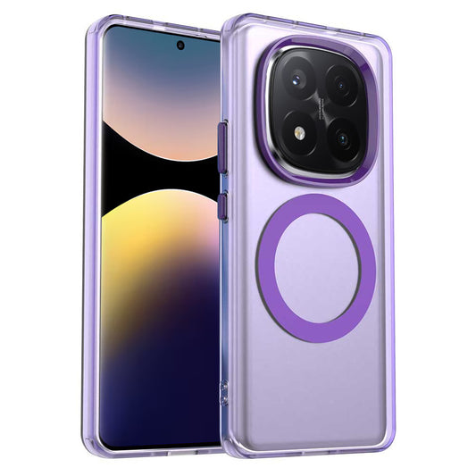 MagSafe калъф за Xiaomi Redmi Note 14 Pro+ 5G, Techsuit, CandyCase, Лилав