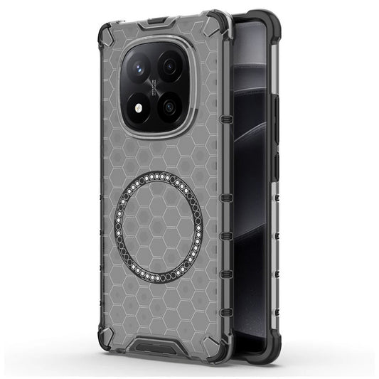 Калъф MagSafe за Xiaomi Redmi Note 14 Pro+ 5G, Techsuit, HoneyComb Shield, Черен